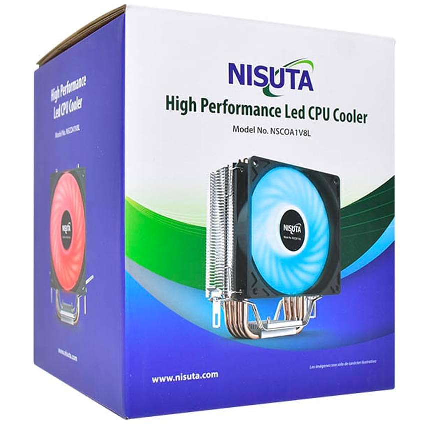 Cooler Cpu Nisuta Ns-Coa1v8l Rgb Amd E Intel